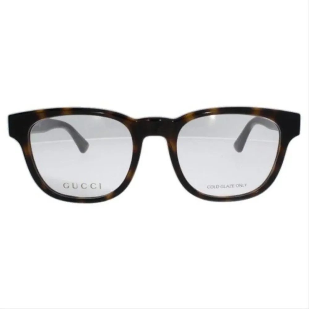 Gucci Rectangular Women's EyeGlasses Havana Frame GG0764O 002